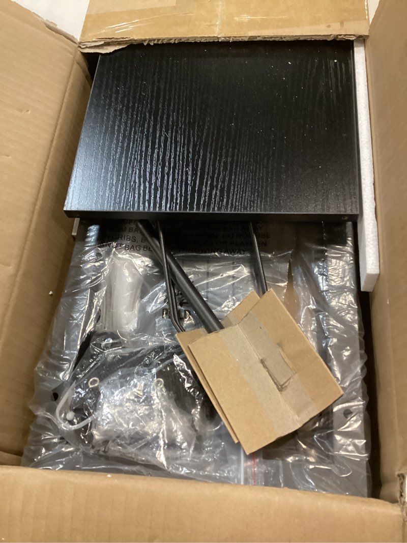 Condition photo showing Good Condition for Over-The-Toilet Storage Rack, 4-Tier Bathroom Organizer Shelf Over Toilet with Adjustable Shelf and Basket, Freestanding Space Saver Bathroom Shelves Above Toilet for Room (Pure Black)