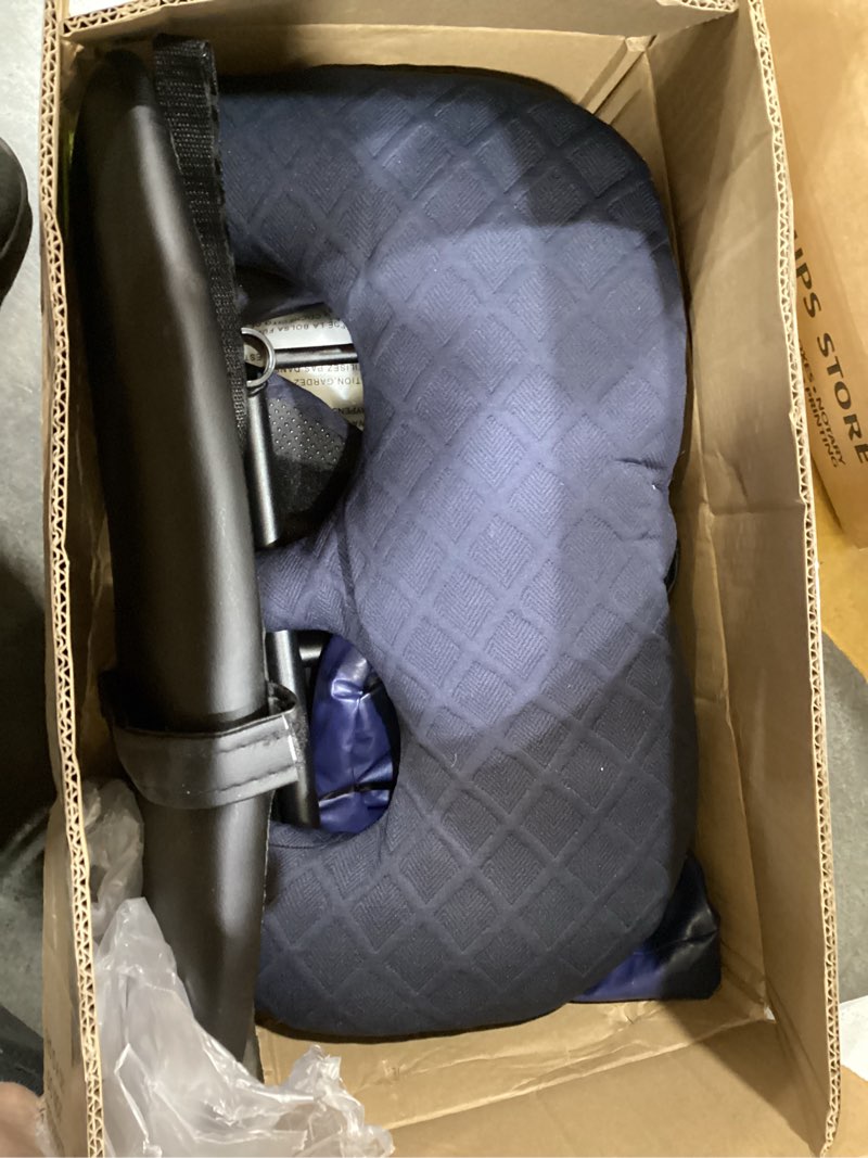 Condition photo showing As Is for massage headrest for bed, head holder & face cradle with face down pillow | extra pillow cover & 50 disposable cradle covers, portable massage table kit for 6-17" mattress, massage pillow for home spa blue basic set