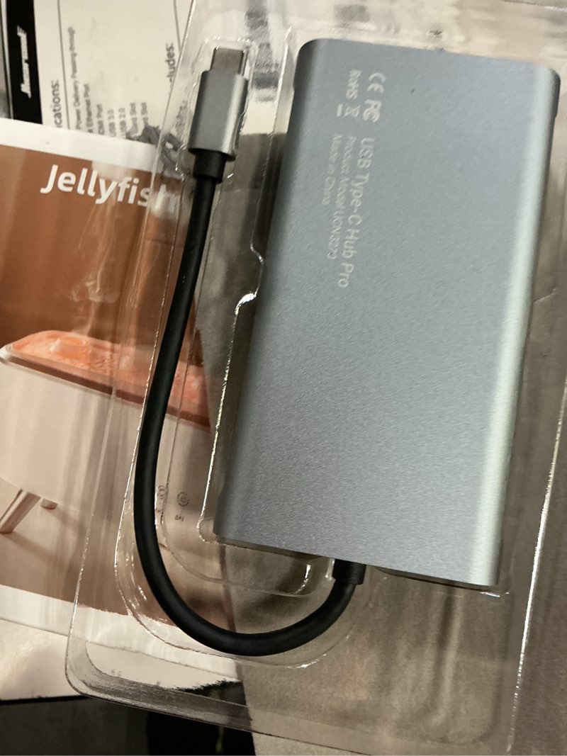Condition photo showing New/Like New for Hiearcool USB-C Docking Station for Laptop, Triple Display Dock with 4K HDMI & 1080p VGA, 11-in-1 USB-C Dock with Ethernet, 100W Charging for Home Office Space Grey