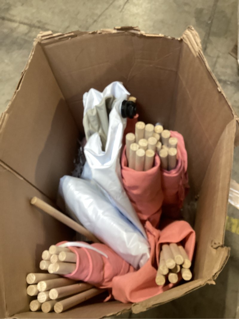 Condition photo showing As Is for 6 Pack Sleepovers Teepee Tent for Kids Bulk with Mattress Sheet Light,Natural Cotton Washable Indoor Play Tent for Birthday Slumber Party Girls Boys Pajama Movie Night Supplies(Pink)