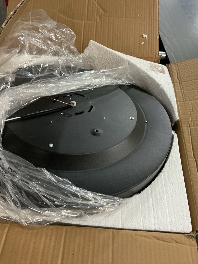 Condition photo showing Good Condition for black flush mount ceiling light fixture,4-light oversized close to ceiling light, 18.1 inch large light fixtures ceiling mount for kitchen,hall,entryway bedroom,bathroom,living room,outdoor black 18.1in black