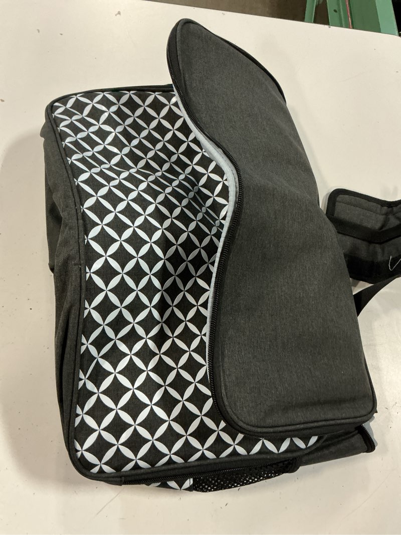 Condition photo showing Good Condition for yarwo sewing machine carrying case with thicken bottom board, universal sewing machine tote compatible with most standard sewing machine and accessories, gray with grid gray with grid sewing machine bag