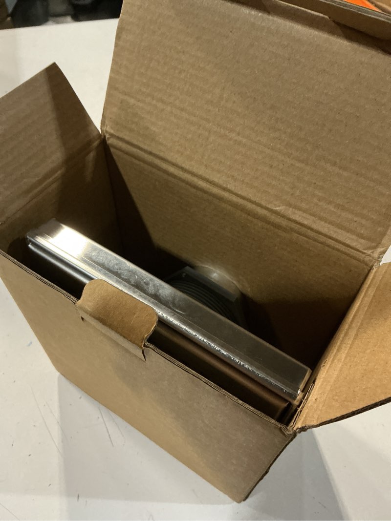 Condition photo showing Good Condition for neodrain 6-inch square shower drain with removable quadrato pattern grate,brushed 304 stainless steel, with watermark&cupc certified