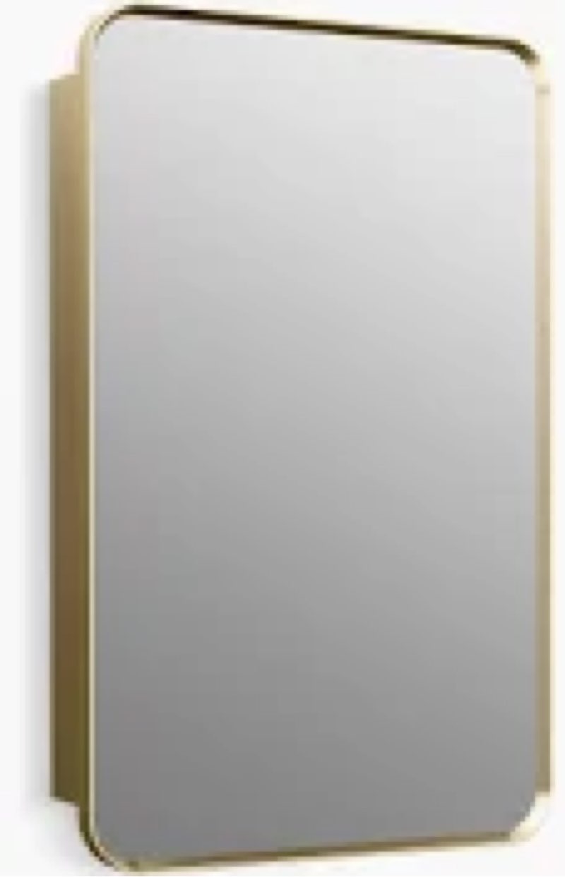 Swiss Madison Pierre 20 x 30 Rectangle Recessed/Wall Mount Medicine Cabinet with Mirror in Brushed G