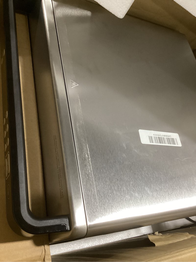 Condition photo showing Good Condition for Ninja DT251 Foodi 10-in-1 Smart XL Air Fry Oven, Bake, Broil, Toast, Roast, Digital Toaster, Thermometer, True Surround Convection up to 450°F, includes 6 trays & Recipe Guide, Silver 10-in-1 with Thermometer