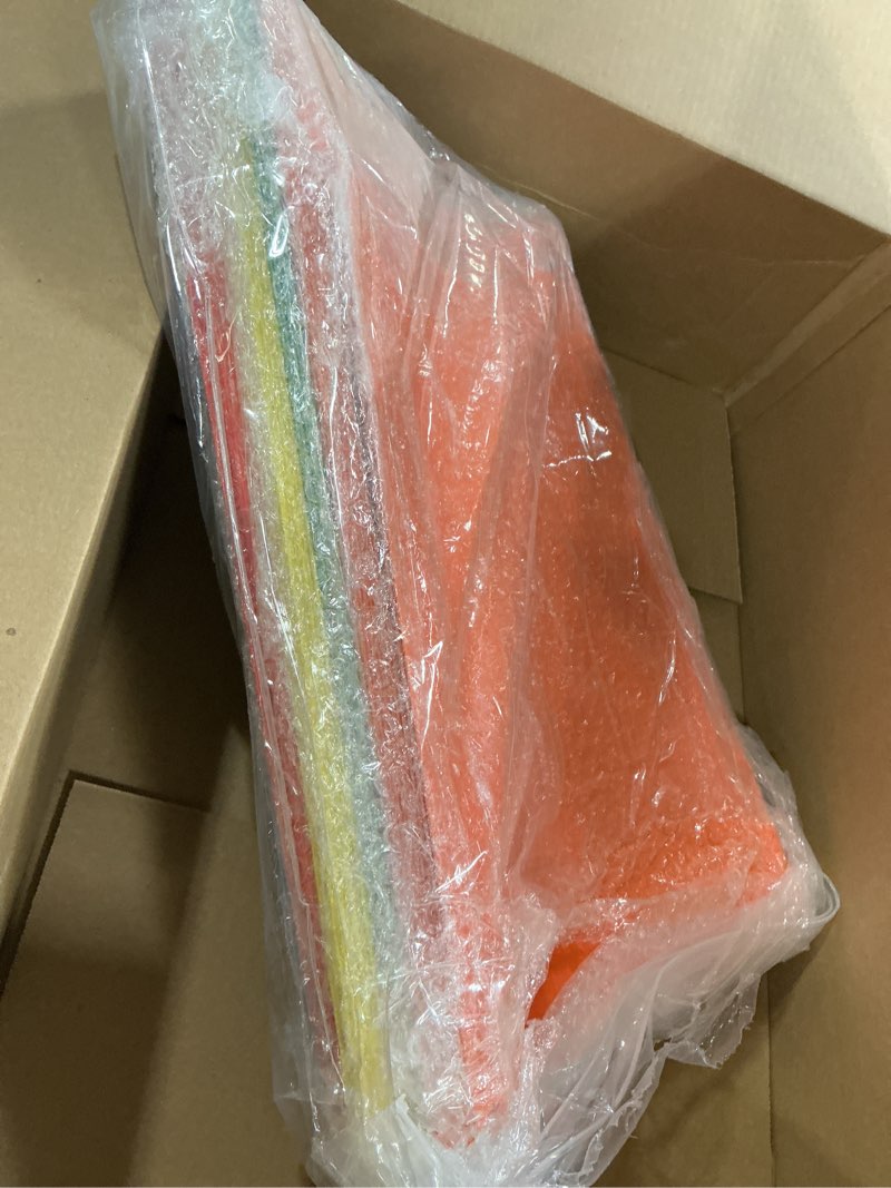 Condition photo showing As Is for 11 x 17 Extra Large Hanging File Folders for Filing Cabinet Organizer Heavy Duty Expanding Hang Folders 1/5 Cut Adjustable Clear Plastic Tabs Includes Rod(Mixed Color,30 Pack) 30 Mixed Color