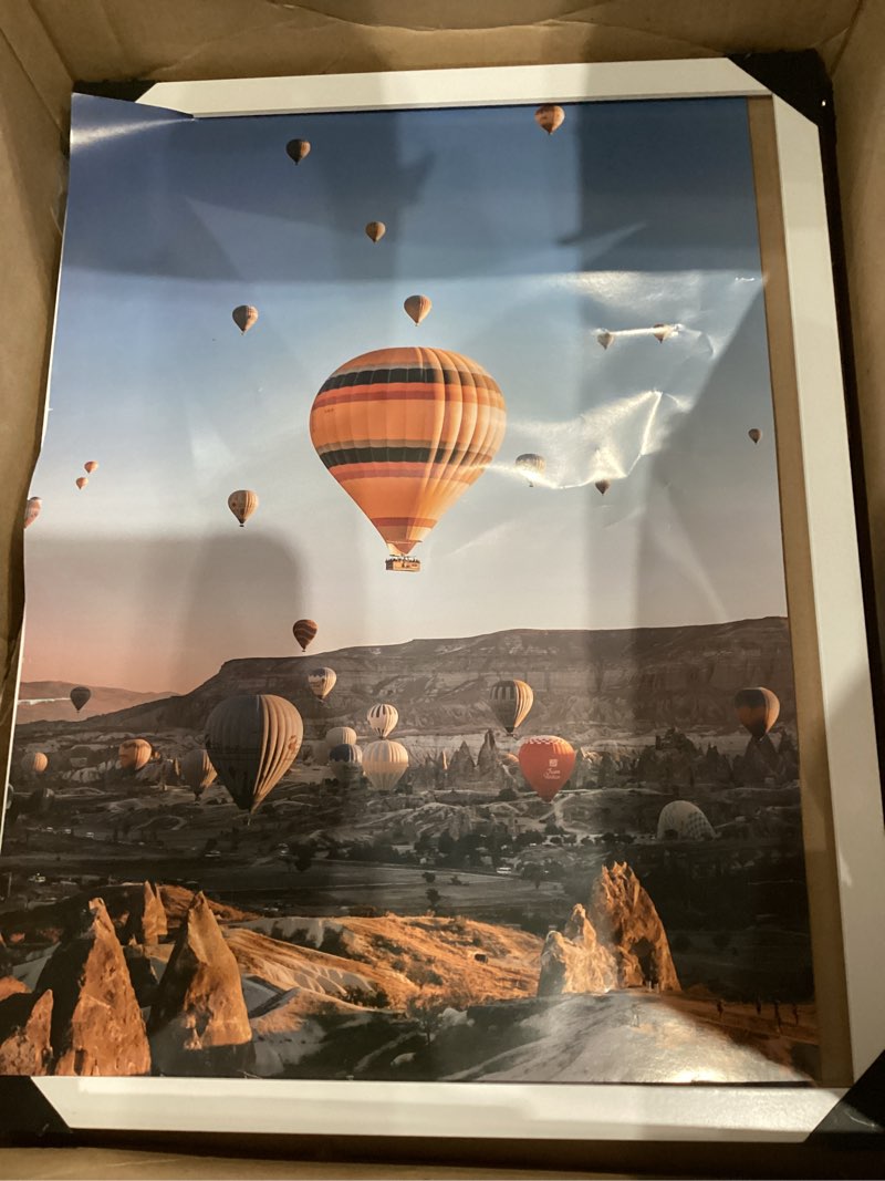 Condition photo showing Good Condition for 6x9 Picture Frame Brown for Wall Hanging or Tabletop- Wall Mounting Horizontally or Vertically, 6 x 9 Wall Gallery Poster Photo Frame for 6 by 9 Photos, Rustic Brown Rustic Brown 6x9 inch