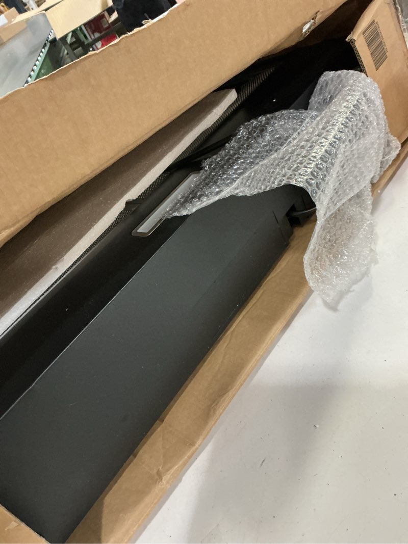 Condition photo showing Good Condition for comfee' range hood 30 inch, under cabinet ducted/ductless convertible slim vent hood, durable stainless steel kitchen stove hood, 3 speed exhaust fan and 2 led lights range hood (black) 30 inch 3 speed exhaust fan black