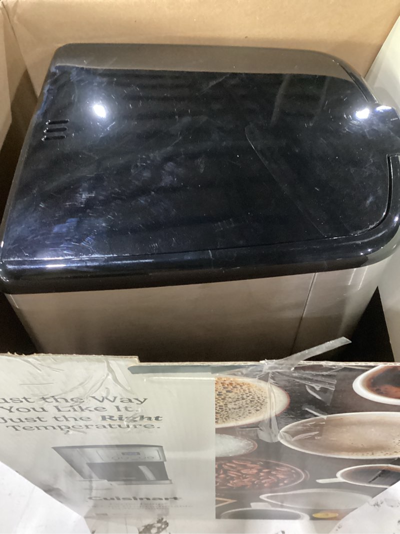 Condition photo showing As Is for Cuisinart 14-Cup Coffee Maker, Programmable PerfecTemp Glass Carafe Coffee Machine with 1-4 Cup Setting, Brew Strength Control and Pause, Stainless Steel, DCC-3200NAS 14-Cup Glass Stainless Steel