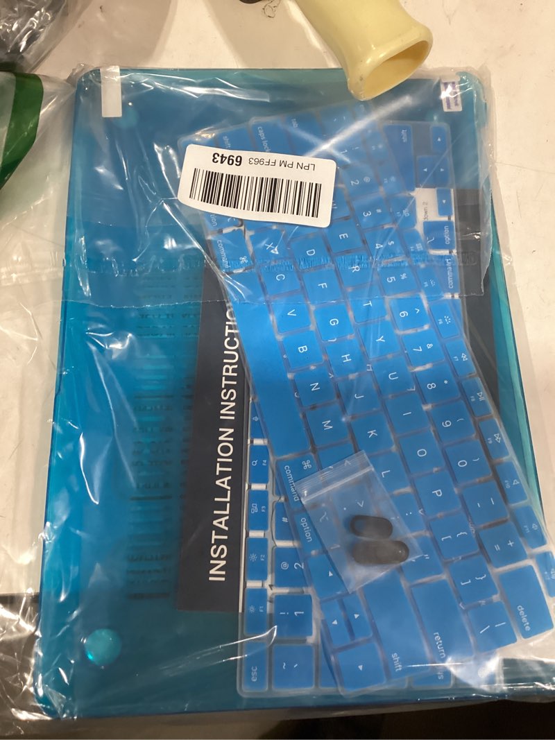 Condition photo showing Good Condition for CISSOOK Compatible with MacBook Air 13 inch Case A2337 M1 A2179 A1932 Model 2021 2020-2018 Release, Plastic Blue Hard Shell Case with Keyboard Cover for Mac Air 13.3" with Touch ID, Matte Sky Blue Air13inch-Matte Sky Blue