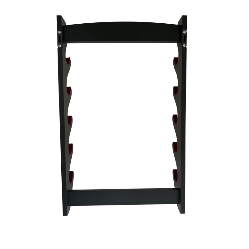 Kodeqian katana Sword Wall Mount Holder 5 Tier Velvet Padded Samurai Sword Display Rack Wakizashi Sw