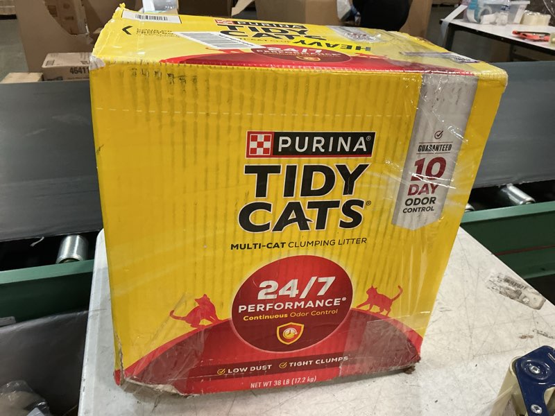 Condition photo showing New/Like New for purina tidy cats clumping cat litter, 24/7 performance multi cat litter - 38 lb. box