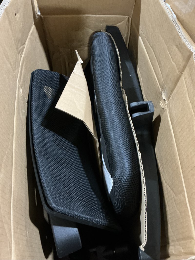 Condition photo showing Good Condition for bestoffice | ergonomic office chair | mid-back swivel desk chair | breathable backrest & lumbar support | adjustable height | sponge seat | rolling wheels | dark black | for adults & women dark black pack of 1