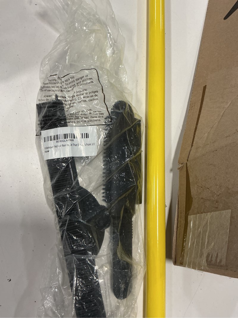 Condition photo showing Good Condition for furemover pet hair removal rubber broom, 58" telescopic handle with lint brush