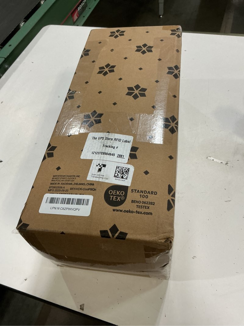Condition photo showing New/Like New for beckham hotel collection summer sanctuary queen pillow - cooling qmax adjustable down alternative pillow w/extra fill, ideal for side back stomach sleepers down alternative queen/standard size