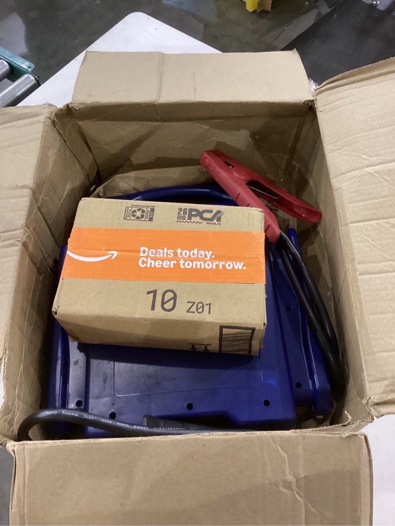 Condition photo showing As Is for Clore Automotive Jump-N-Carry JNC660 1700 Peak Amp 12 Volt Jump Starter , Blue