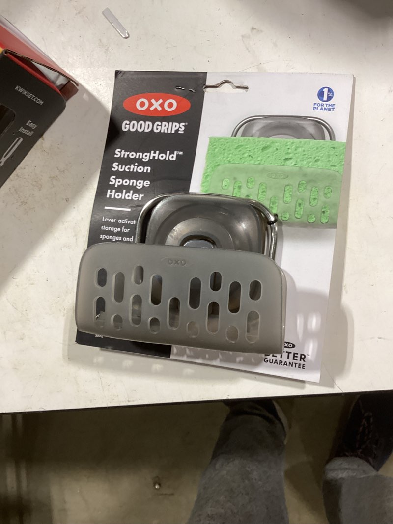 Condition photo showing Good Condition for oxo plastic suction sink caddy