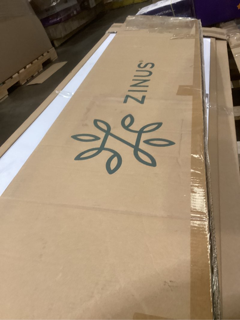 Condition photo showing New/Like New for Zinus Joesph Modern Studio 14 Inch Platforma Bed Frame/Mattress Foundation with Wood Slat Support, Queen, Black Queen 14 Inch Original Box