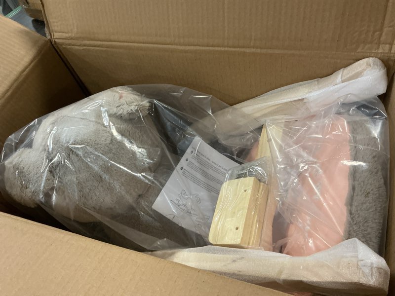 Condition photo showing New/Like New for Rocking Horse Deer with Chair, Plush Stuffed Animal Rocker for Toddlers 1-3, Baby Rocker with Sweet Music, Animal Ride on,Pink Deer,CPC Certified Sleepy eyes,Little Deer