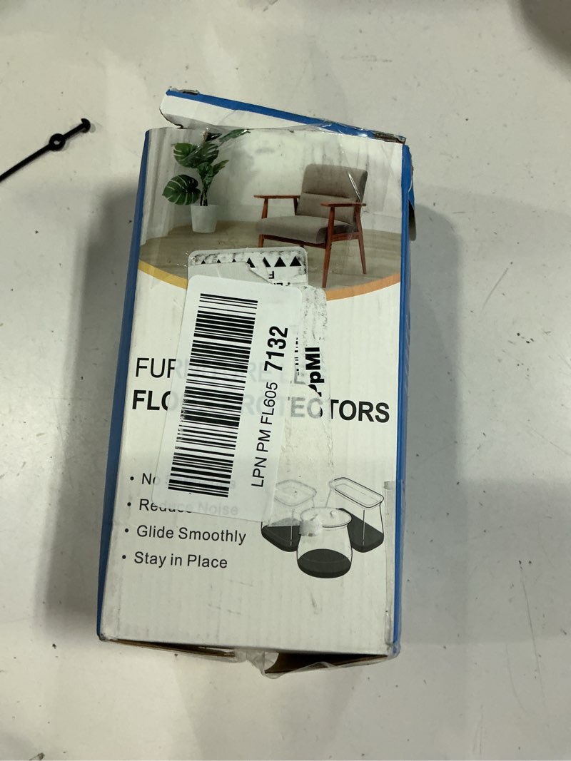 Condition photo showing New/Like New for 24 pcs chair leg floor protectors for hardwood floors silicone covers felt pads furniture leg caps anti-scratch reduce noise fit (1-5/16" to 2") universal l clear-24pcs