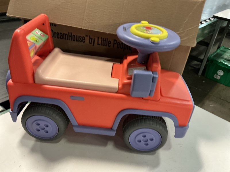Condition photo showing Good Condition for 6v bluey battery powered ride on car with sounds, kids ages 2+