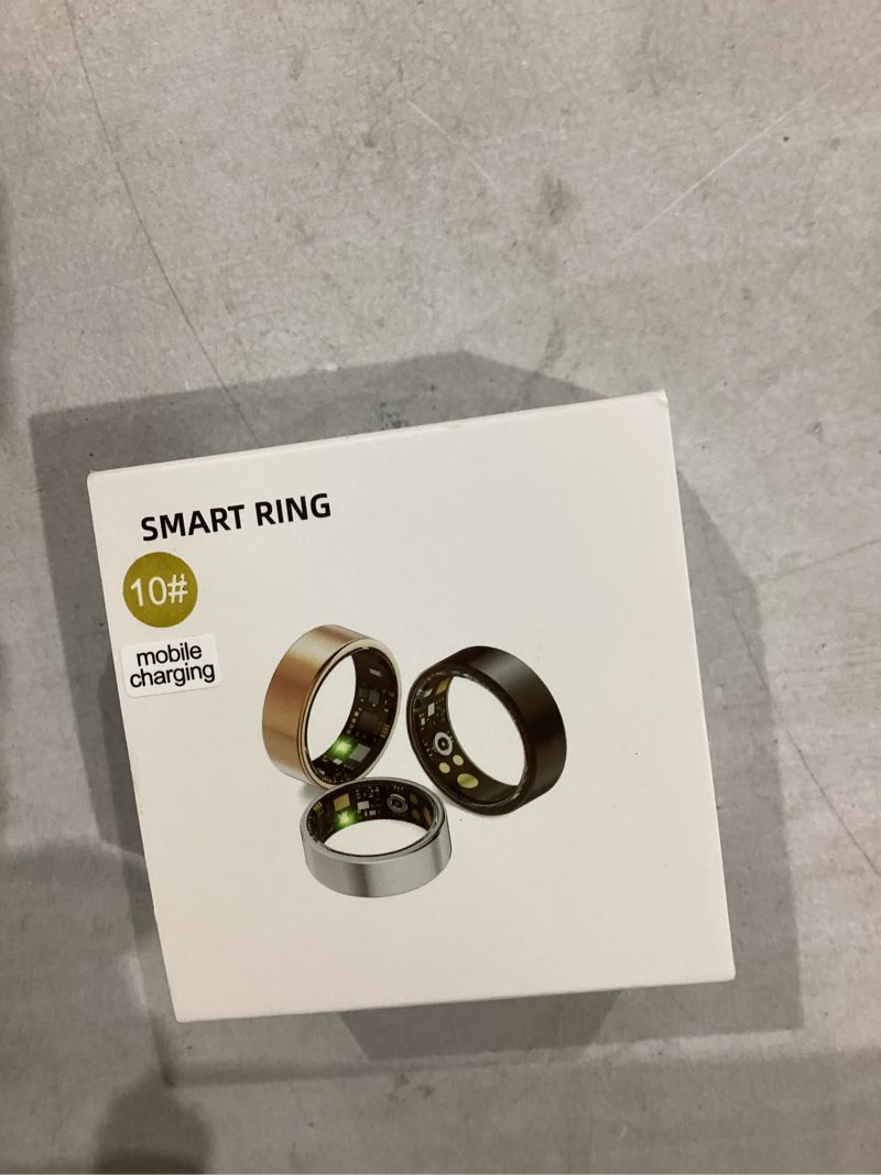 Condition photo showing New/Like New for smart health ring for women men,fitness rings tracker with blood pressure monitor heart rate blood oxygen sleep monitor ip68 waterproof step counter calorie tracker health rings for android ios phones gold 10