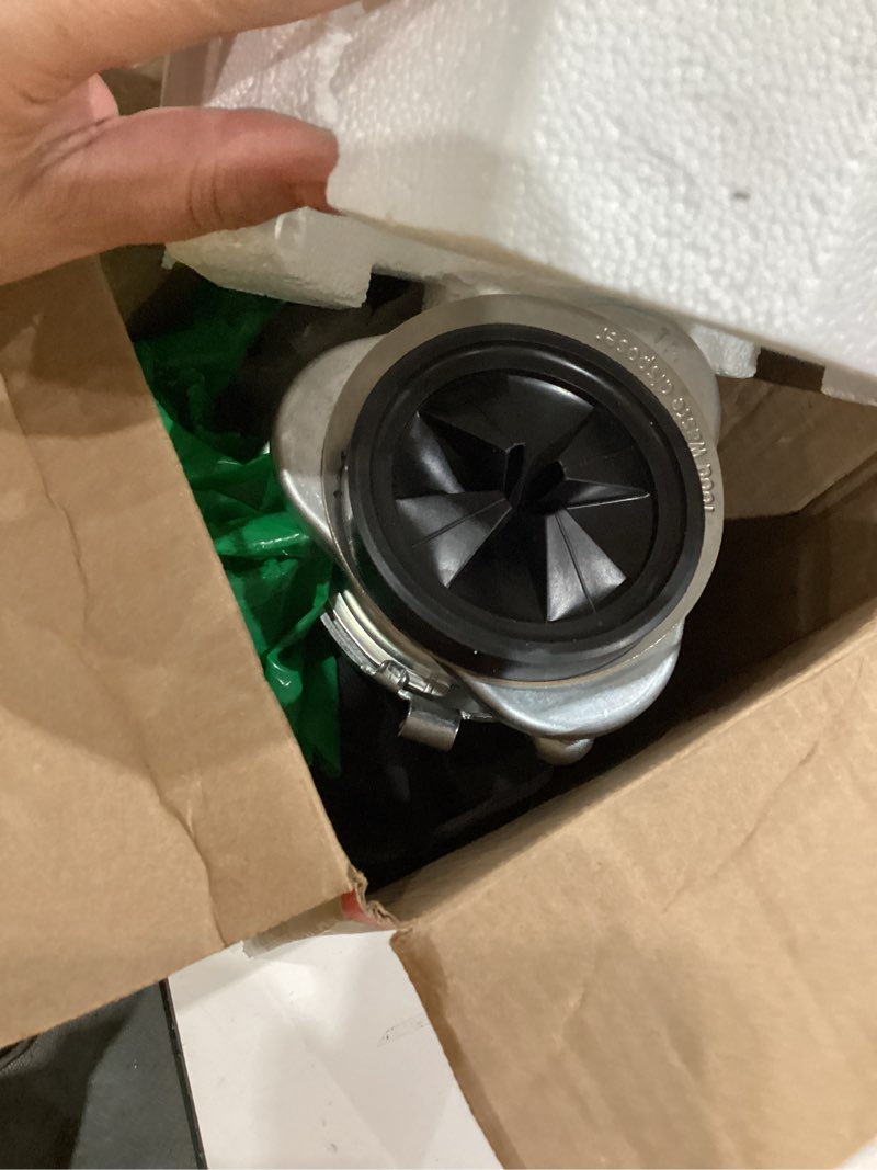 Condition photo showing As Is for insinkerator badger 5xl continuous feed 1/2-hp septic safe corded garbage disposal