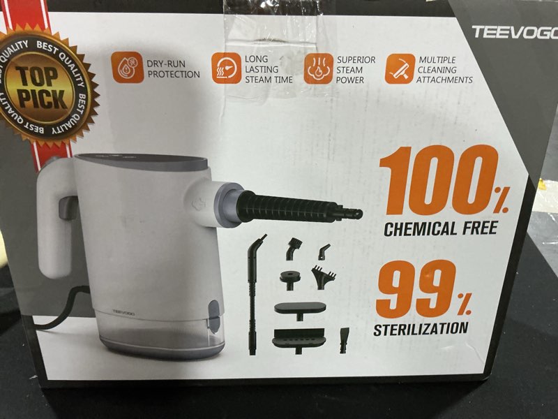 Condition photo showing Good Condition for TEEVOGO Handheld Steam Cleaner, Pressurized 15s Instant Heat Steam Cleaner for Home, Upgrade 650ML T
