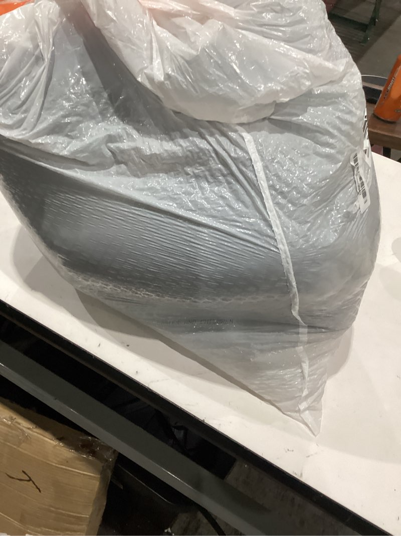 Condition photo showing As Is for bare home full comforter - reversible colors - goose down alternative - ultra-soft - premium 1800 series - all season warmth - bedding comforter (full, grey/light grey) full 05 - grey/light grey