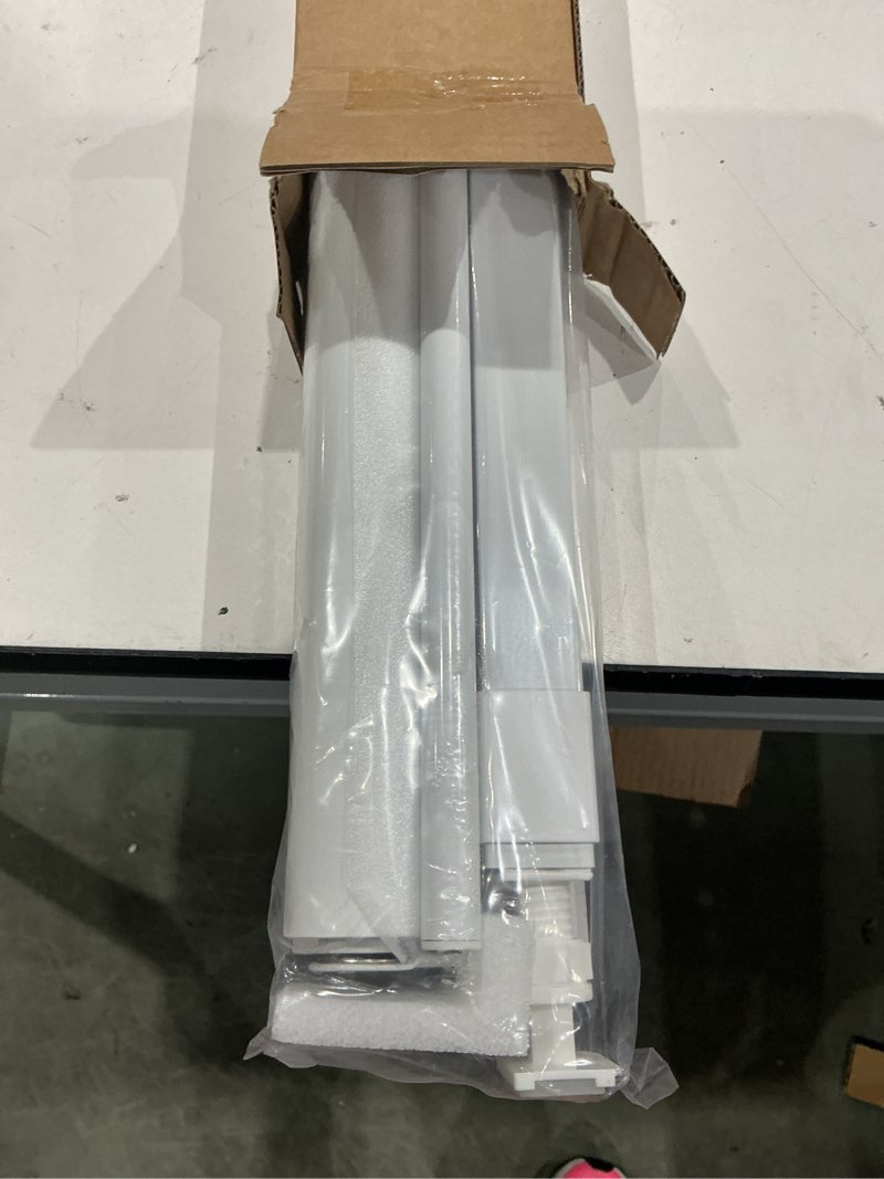 Condition photo showing Good Condition for unishades no tools no drill cordless blackout roller shades for indoor windows, easy to install, darkens rooms, blocks heat, and protects against uv rays, window size 34” w × 72" h white blackout - white 34" w × 72" h