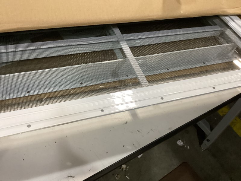 Condition photo showing Good Condition for neatiease 2 pack shed window, 24" x 27" flush mount window with tempered glass and fiberglass screen for shed, chicken coop, playhouse, household, garage 24"x27" white