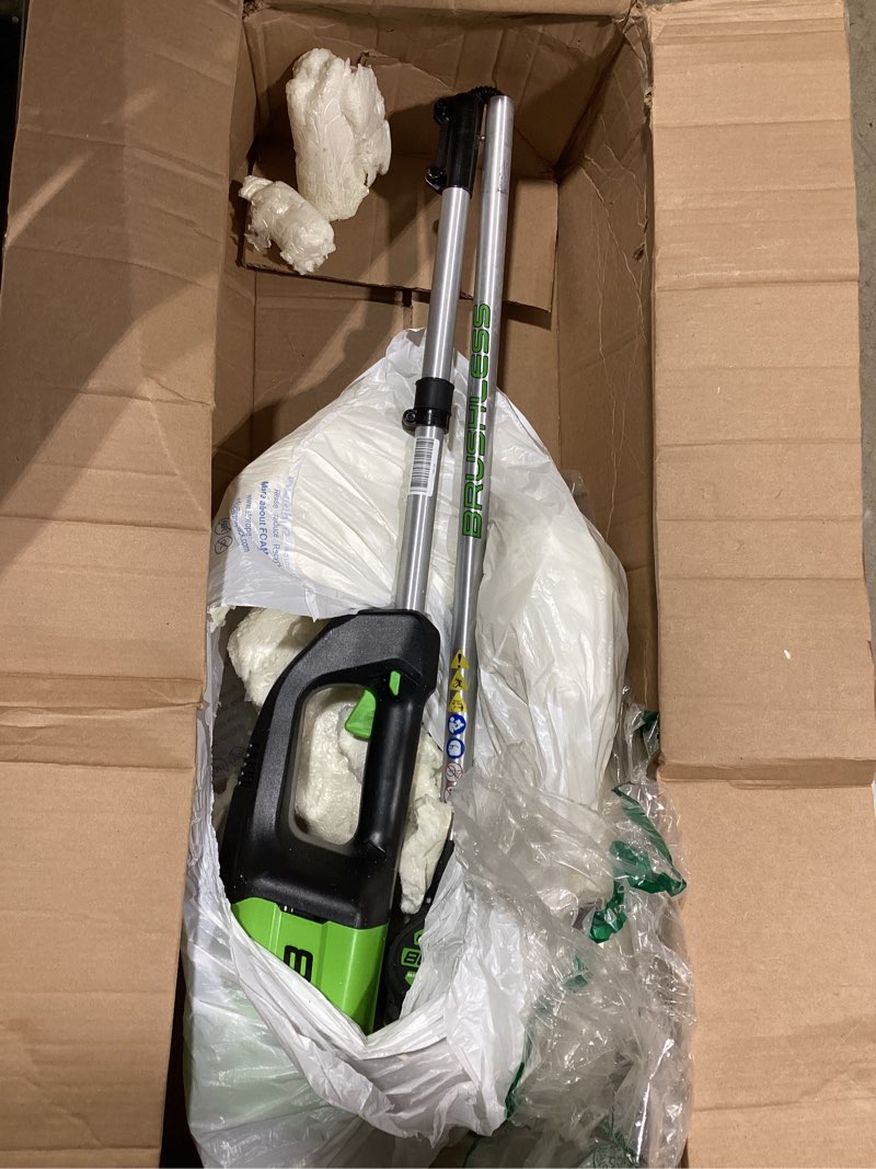 Condition photo showing Good Condition for greenworks 80v 16" brushless cordless string trimmer – battery & charger not included, .080" dual line, variable speed, lightweight design, 4-year warranty 16" brushless trimmer (tool only)