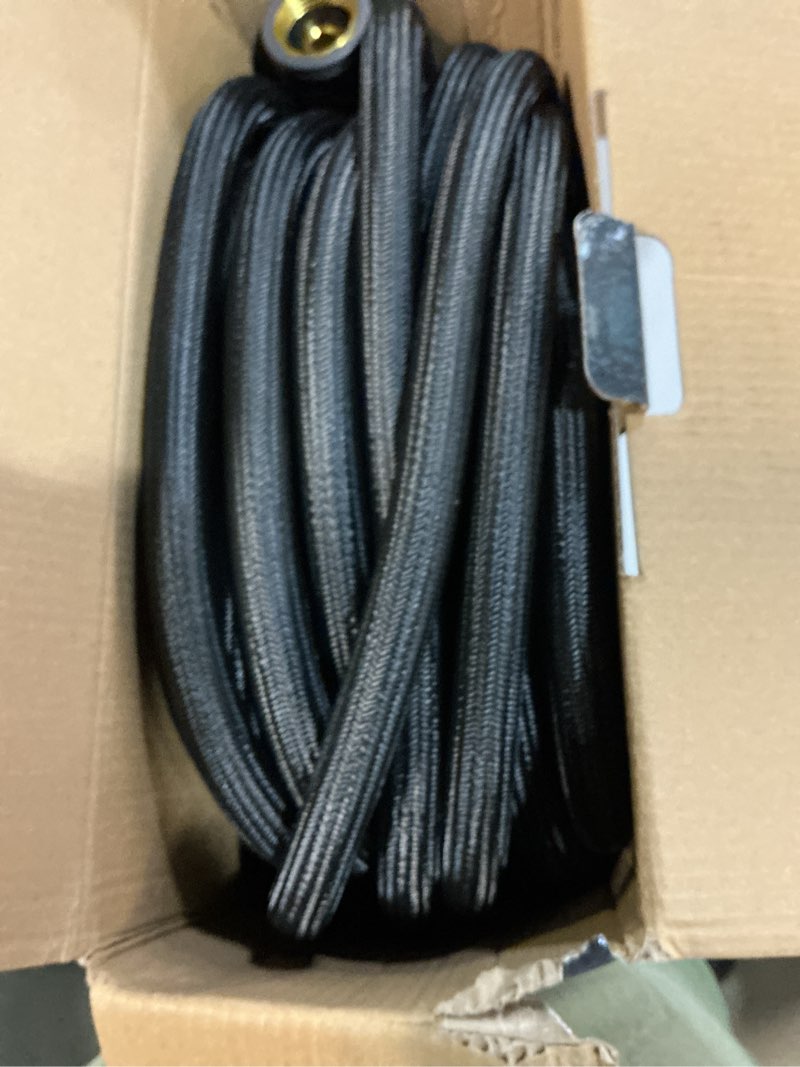 Condition photo showing Good Condition for relxitl garden hose, flexible water hose, ultra lightweight non-expanding hose with 10 function sprayer, leak proof, pressure resistant for yard, outdoor (black, 100ft) 100ft black