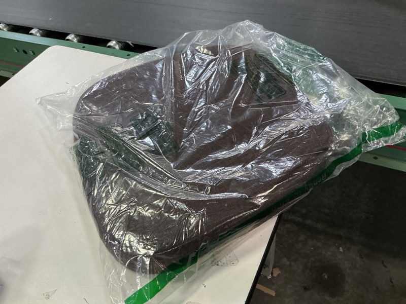 Condition photo showing Good Condition for AAAAAcessories D-Shaped Chair Cushions, 2\\\" Thick Dining Chair Pads with Ties and Removable, Machine-Washable Cover, 17\\\" x 16\\\", Set of 1, Brown Brown 1Count(Pack of 1)