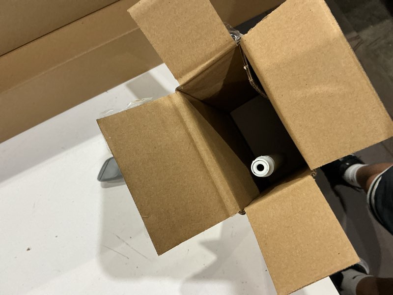Condition photo showing New/Like New for hermosa 48-86 inch adjustable curtain rod set, 5/8 inch diameter in antique white antique white 48-86 inch