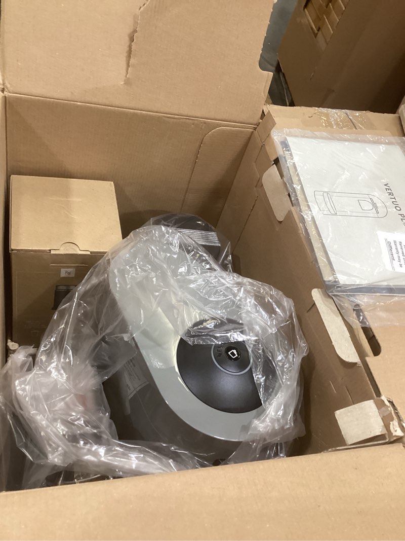 Condition photo showing Good Condition for de'longhi nespresso vertuo plus coffee and espresso maker by de'longhi, grey with aeroccino milk frother machine + frother gray