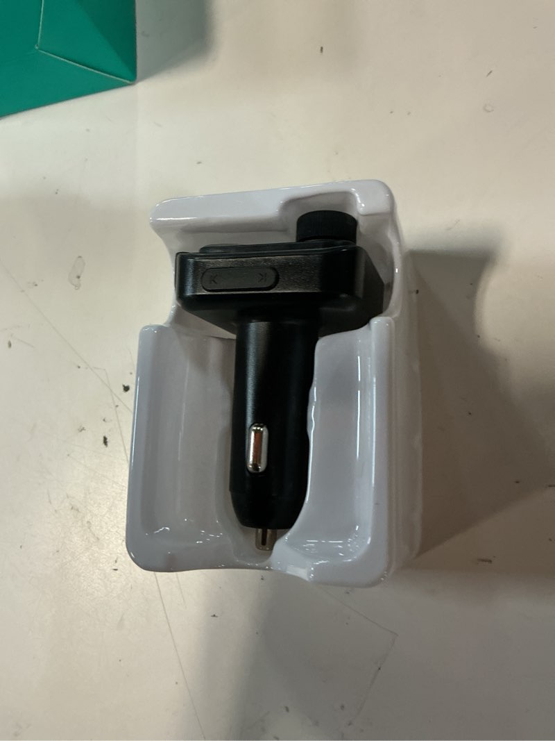 Condition photo showing Good Condition for joyroom bluetooth 6.0 car adapter fm transmitter 81w bluetooth cigarette lighter adapter [pd45w&qc36w] fast charging dual mics hifi bass led display wireless radio hands-free calling support usb drive black