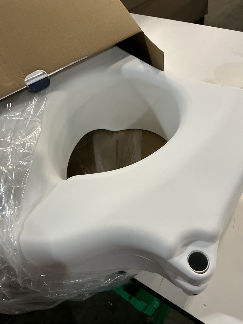 Condition photo showing Good Condition for bath safetyraised toilet seat product description: elev.toilet seat w/ remarms,rtl,1 ea