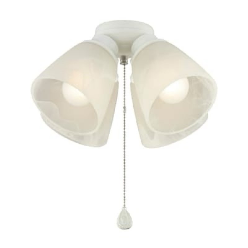 harbor breeze 10-in 4 -light white led ceiling fan light kit