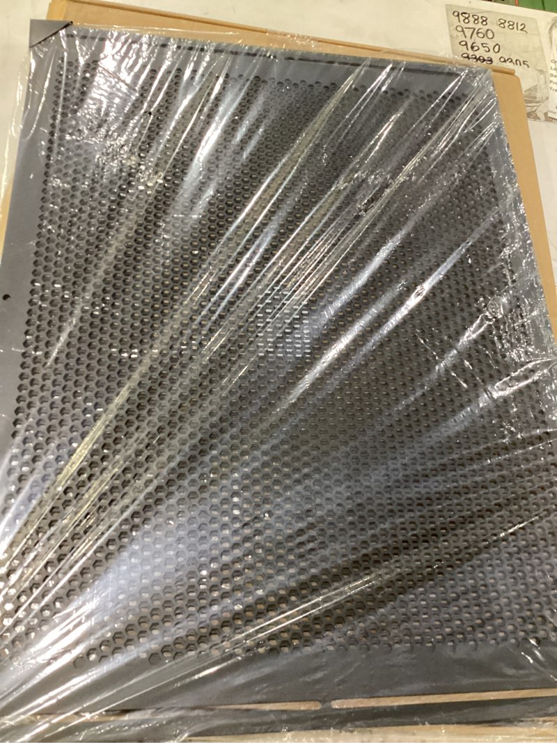 Condition photo showing New/Like New for rv entry screen door grille,upgraded adjustable 16-32 in width, 21.25 in height, metal entry screen door protector,camper screen door grill,rv door defender