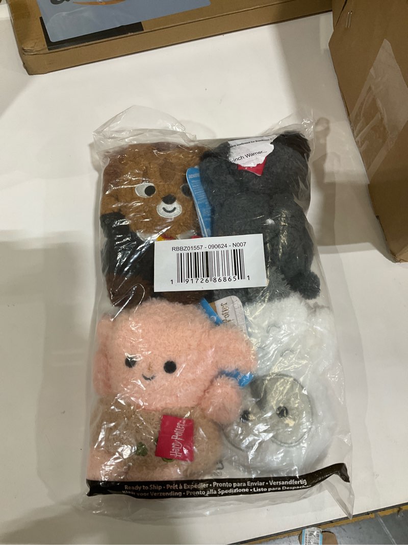 Condition photo showing As Is for BumBumz 4.5-inch Warner Brothers, Harry Potter Bumz Plush 4-Pack - Collectible Stuffed Toys - from The Makers of Original Squishmallows - Ages 3+
