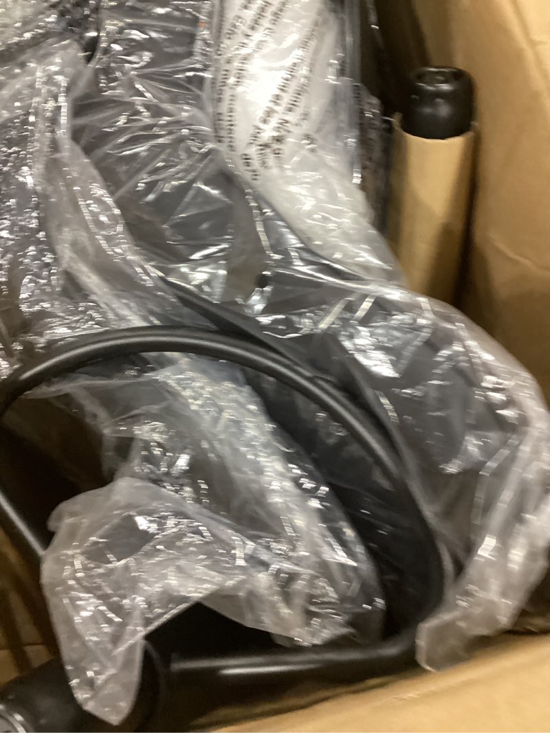 Condition photo showing As Is for Kidol & Shellder Bar Stools Set of 2 Swivel Adjustable Barstools for Kitchen Island Counter Height Bar Stool Upholstered Bar Chairs Modern Counter Stools PU Leather Bar Height Stools with Back(Black) Black Modern