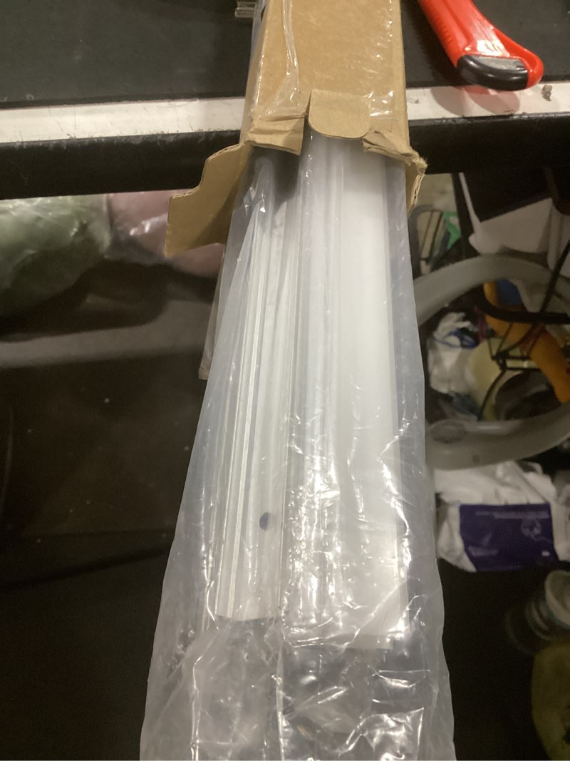 Condition photo showing Good Condition for 10-pack 3.3ft/1m u-shape led aluminum channel with black cover, black led strip light diffuser track, waterproof led profile for under cabinet, stairs, wardrobe, fits 12mm/0.5" wide strips black aluminum + black cover 3.3ft/10p/#048