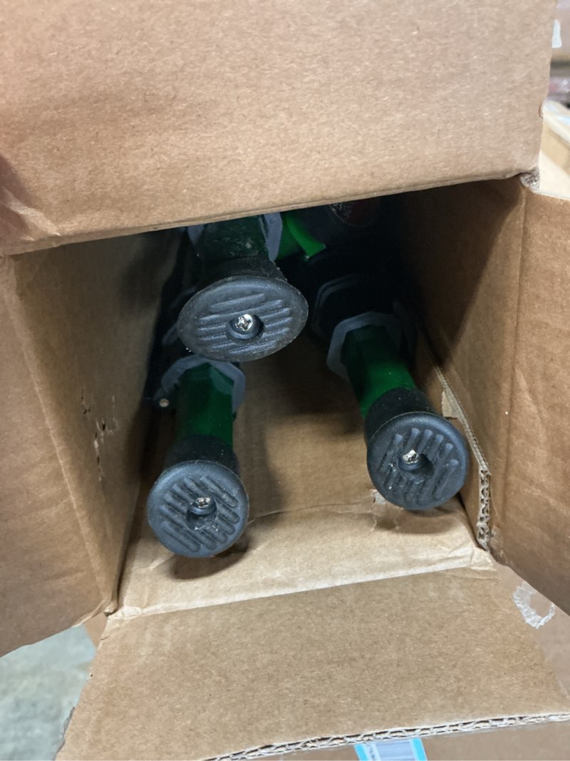 Condition photo showing As Is for orbit 1/2 -inch heavy-duty brass impact sprinkler on adjustable 22-48-inch metal tripod base