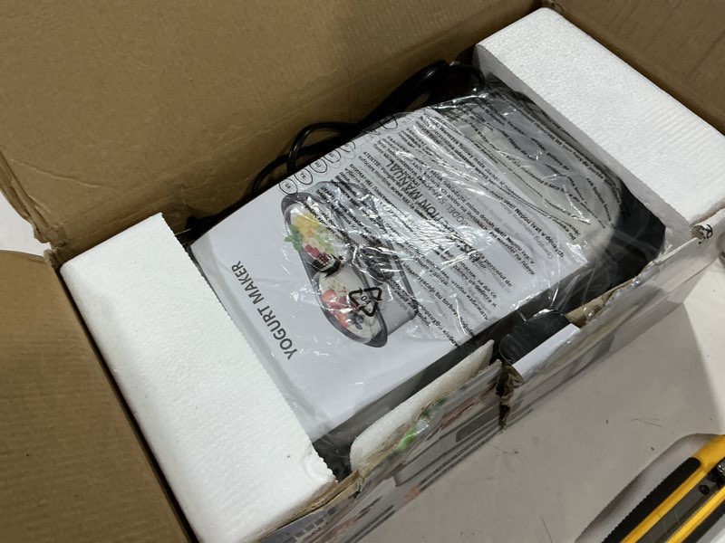 Condition photo showing Good Condition for yogurt maker with two containers, yogurt maker machine with adjustable temperature & time control, automatic shut-off & constant temper for homemade probiotic yogurt, promoting gut health