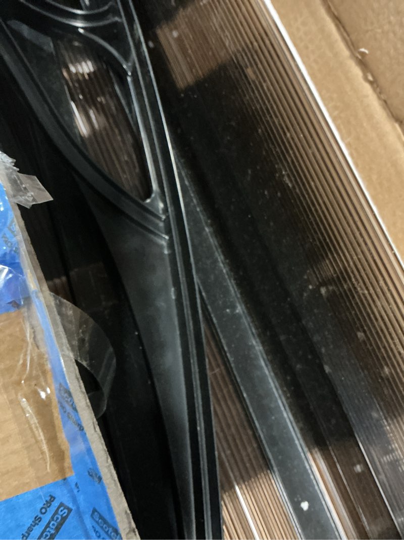 Condition photo showing As Is for vevor awnings for door entrance, 38" x 40" window door awning canopy exterior with drainage & abs bracket, polycarbonate cover patio door awnings for sun, uv, rain, snow protection?brown? brown 38x40 inch