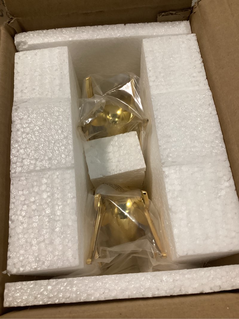 Condition photo showing Good Condition for Fonder Mols Reindeer Christmas Stocking Holders for Mantle Set of 2, Deer Xmas Fireplace Hanger Hooks Metal Grips Clips Mantel Hooks (Gold)