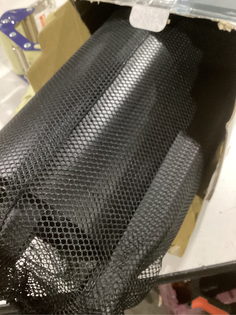 Condition photo showing As Is for spri slide board (71" l x 20" w) with end stops, sliding booties, mesh carrying bag and exercise guide for low impact balance training (skating, hockey)