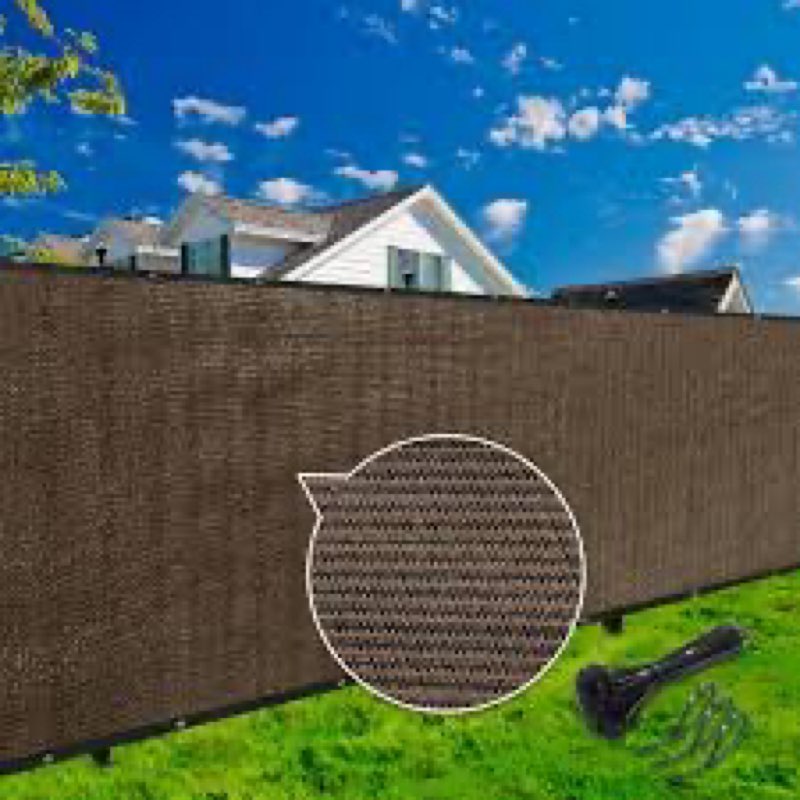 KANAGAWA 8ft x 50ft Privacy Screen Fence, 90% Blockage Heavy Duty 175 GSM Fencing Mesh Net Cover for