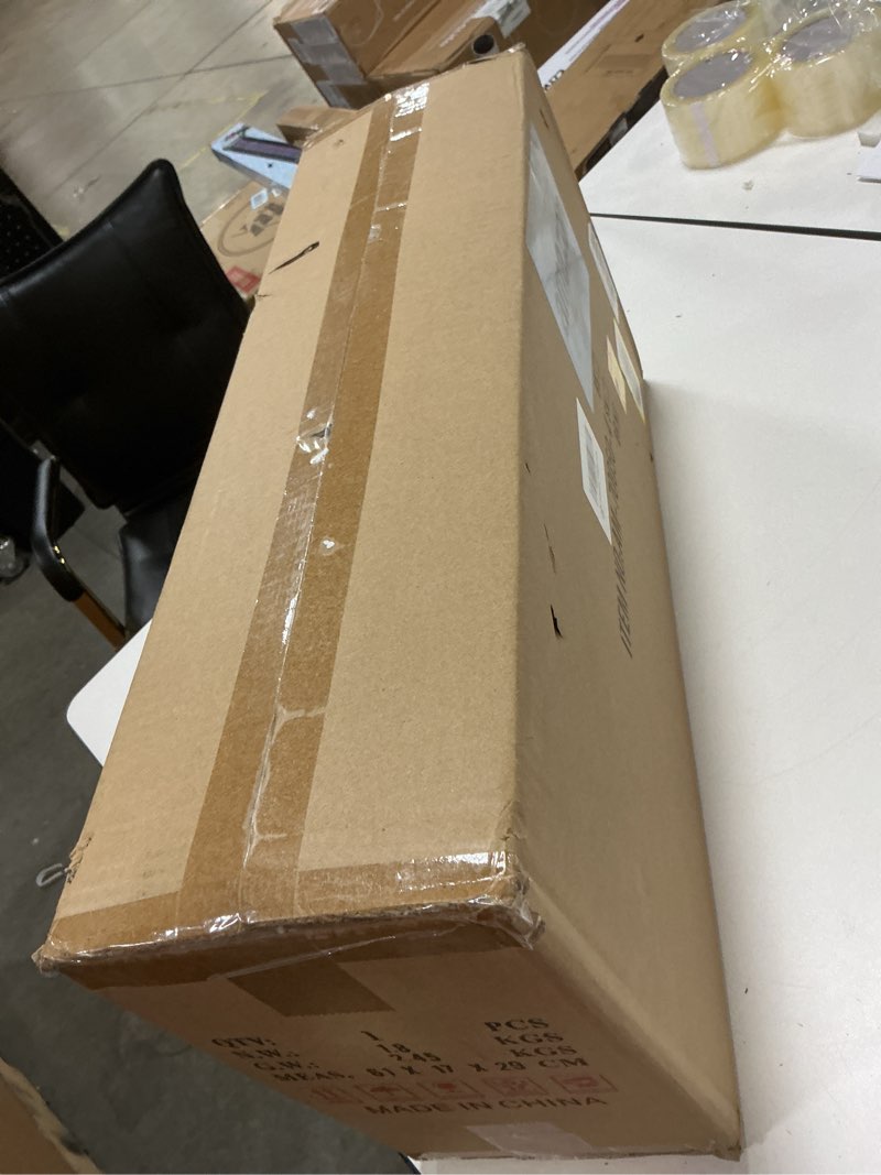 Condition photo showing New/Like New for EMONG 4-Light Gold Bathroom Light Fixtures 23.6'' Brushed Gold Vanity Light Over Mirror with Clear Glass Shade Modern Wall Sconce Classic Wall Light Fixture for Hallway Porch Farmhouse Living Room AM-70050-4-BR